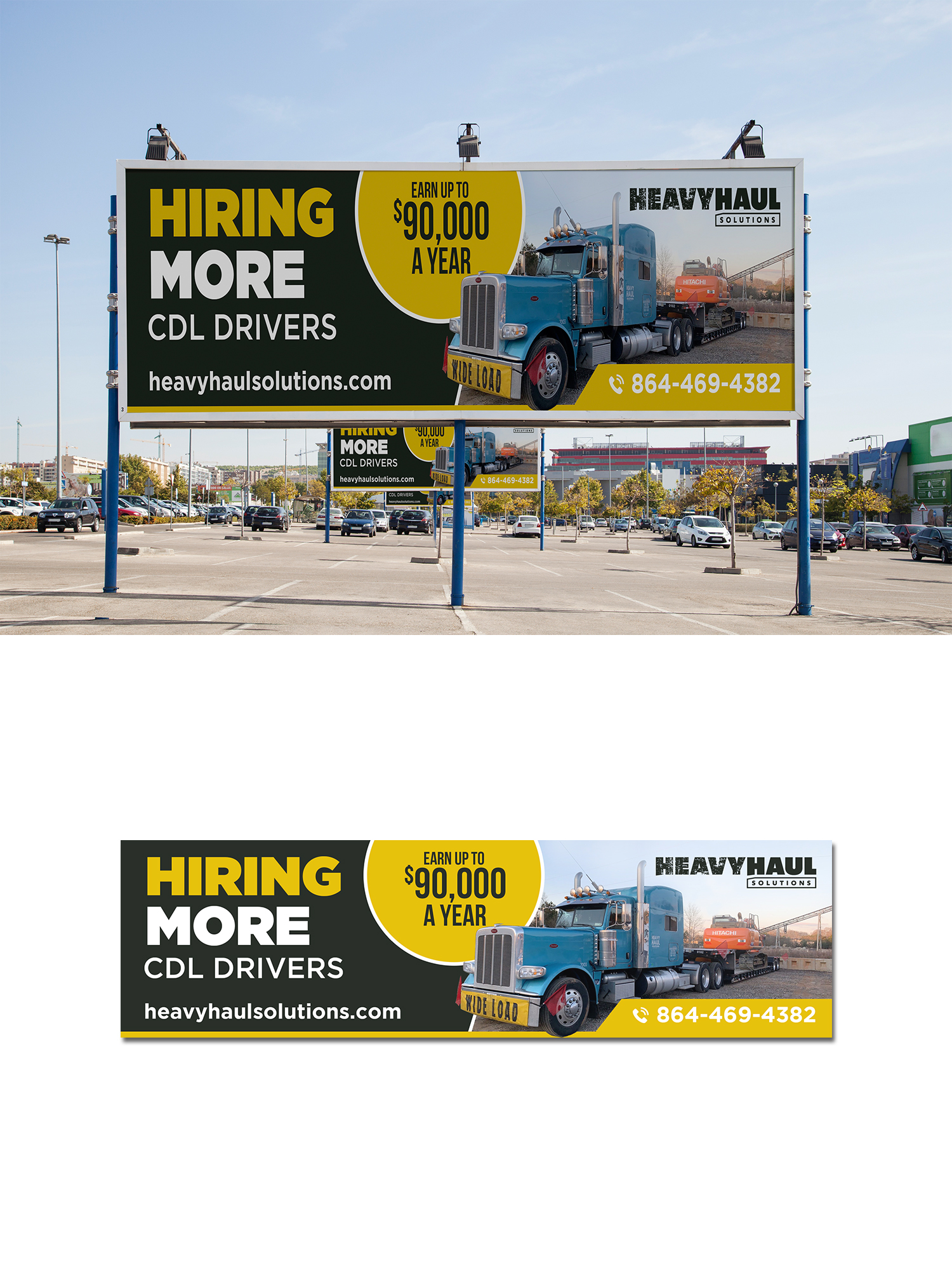 Billboard Design by debdesign for Heavy Haul Solutions | Design #26333878
