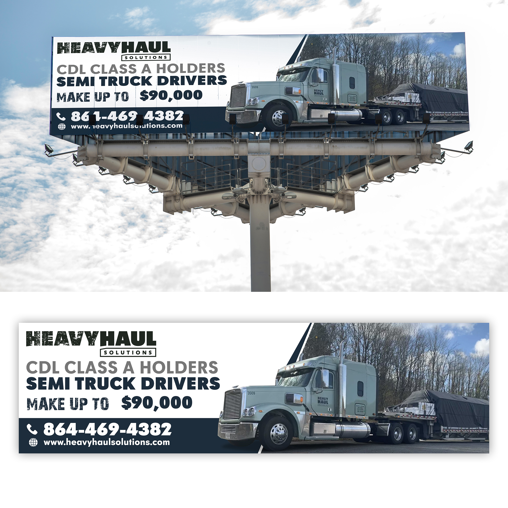 Billboard Design by debdesign for Heavy Haul Solutions | Design #26339750