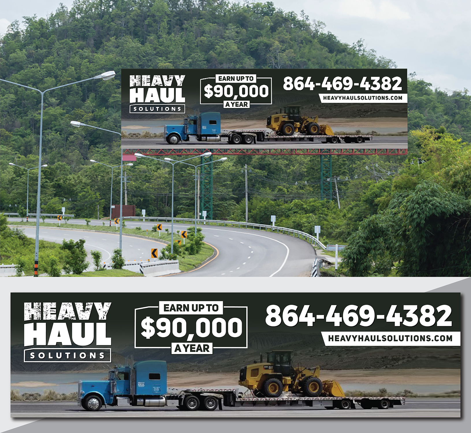 Werbetafel-Design von Deziners Zone für Heavy Haul Solutions | Design #26328074