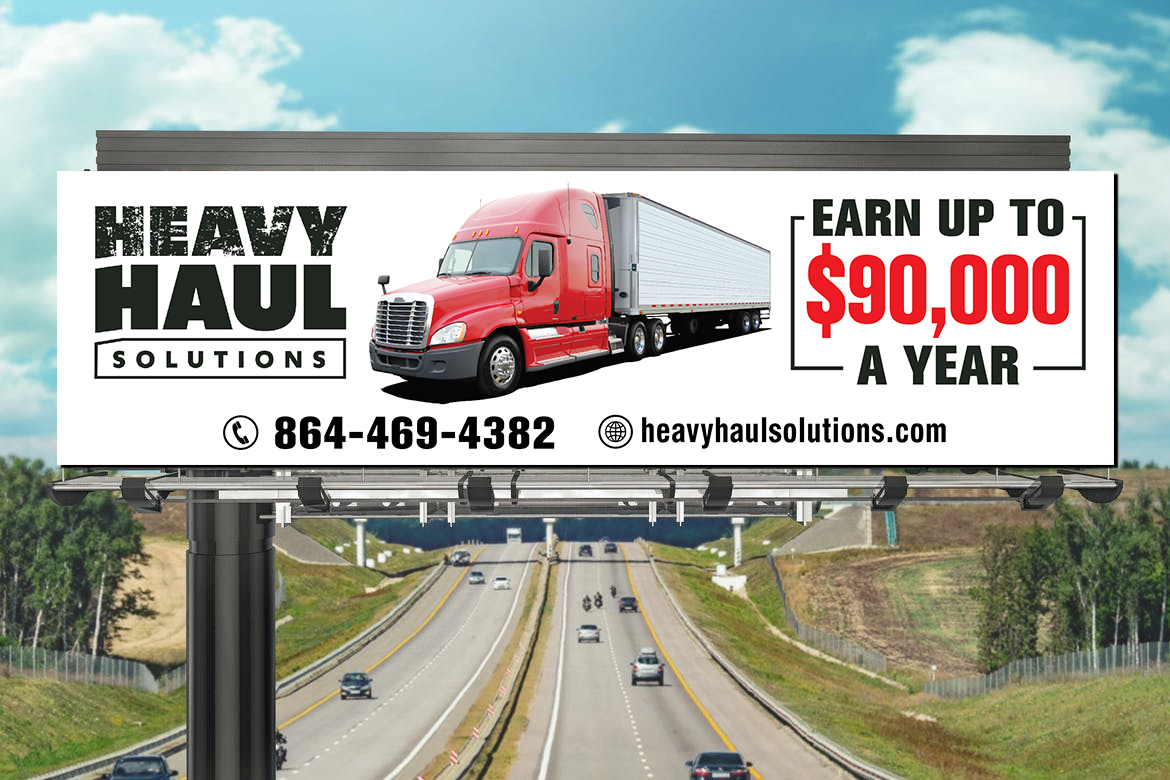 Billboard Design by mmmarif1982 for Heavy Haul Solutions | Design #26329295