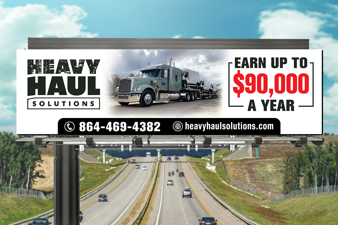 Billboard Design by mmmarif1982 for Heavy Haul Solutions | Design #26331369