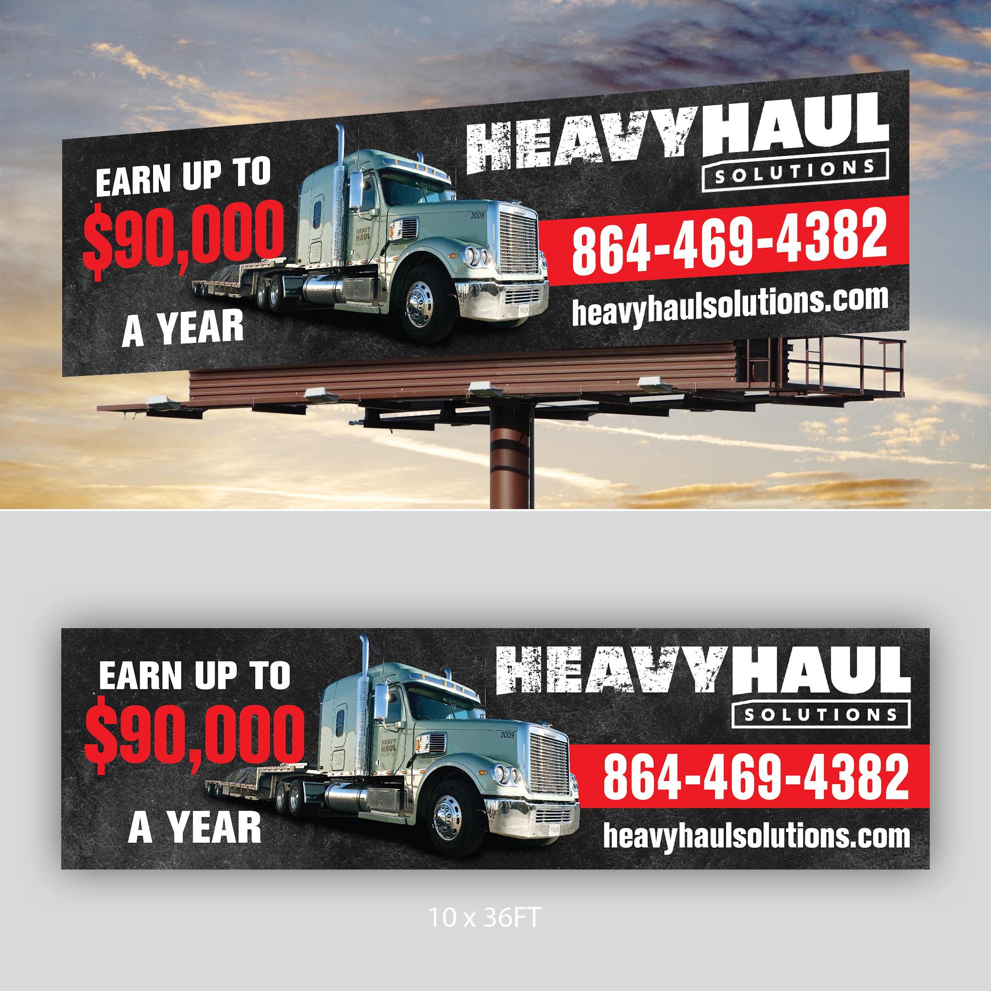 Diseño de Cartelera por mmmarif1982 para Heavy Haul Solutions | Diseño #26331688