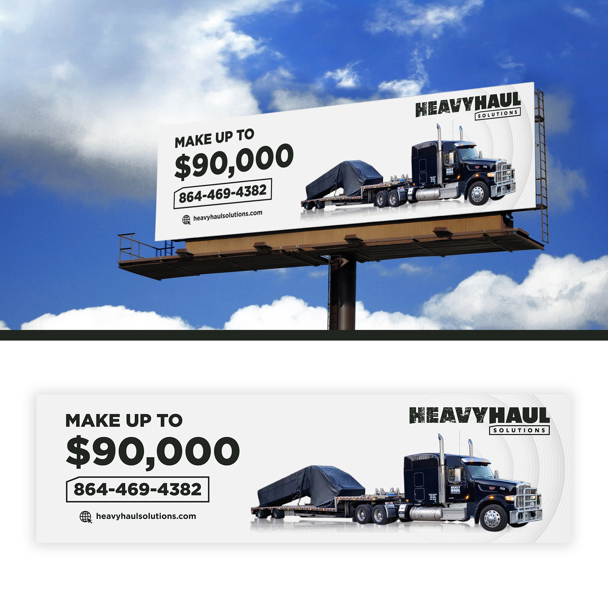 Diseño de Cartelera por Mime Artworks para Heavy Haul Solutions | Diseño #26358166