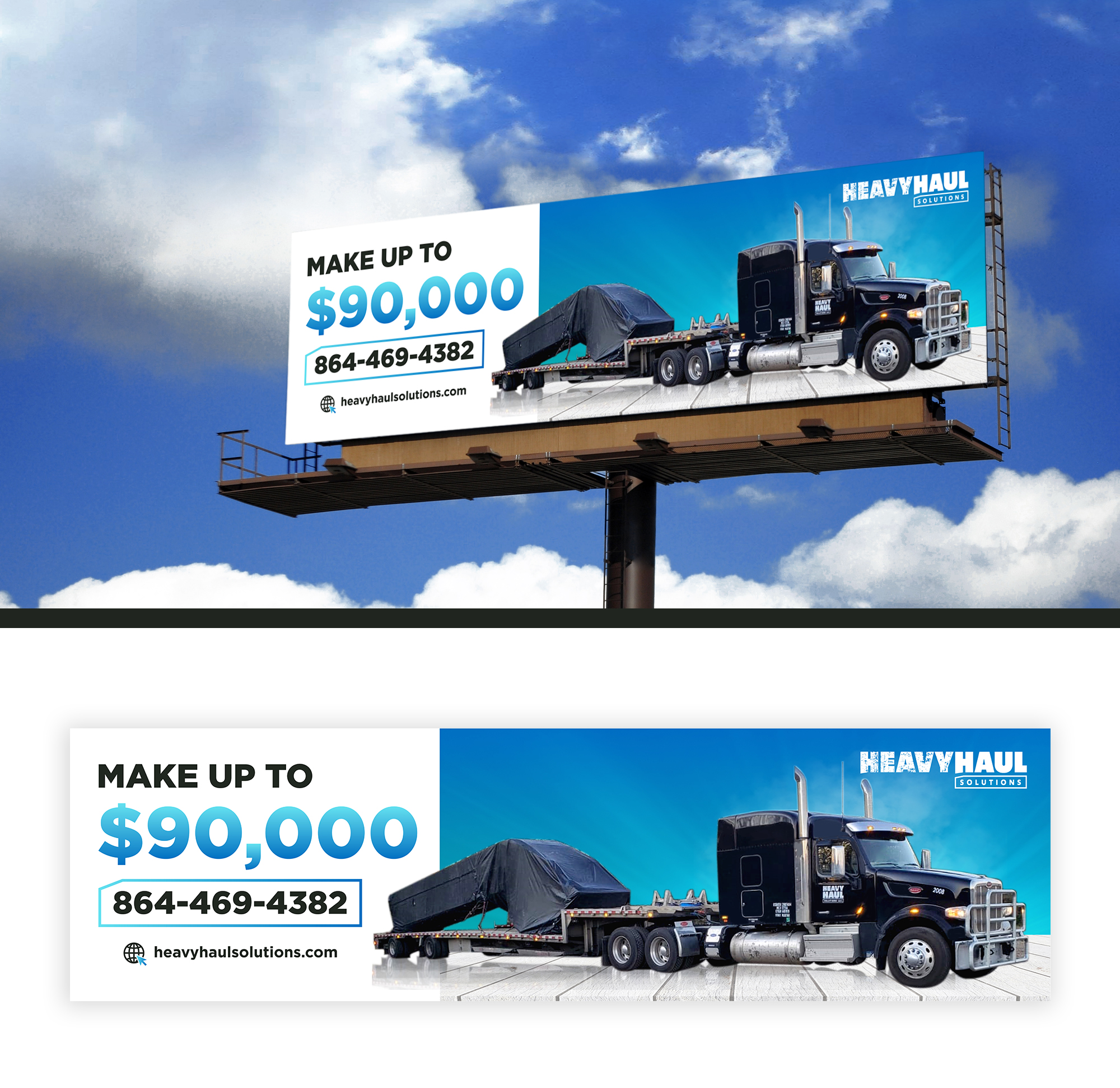 Diseño de Cartelera por Mime Artworks para Heavy Haul Solutions | Diseño #26361070