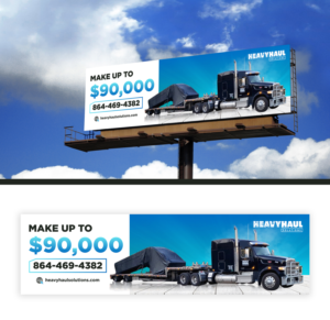 Diseño de Cartelera por Mime Artworks para Heavy Haul Solutions | Diseño: #26361070