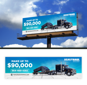 Diseño de Cartelera por Mime Artworks para Heavy Haul Solutions | Diseño: #26404833