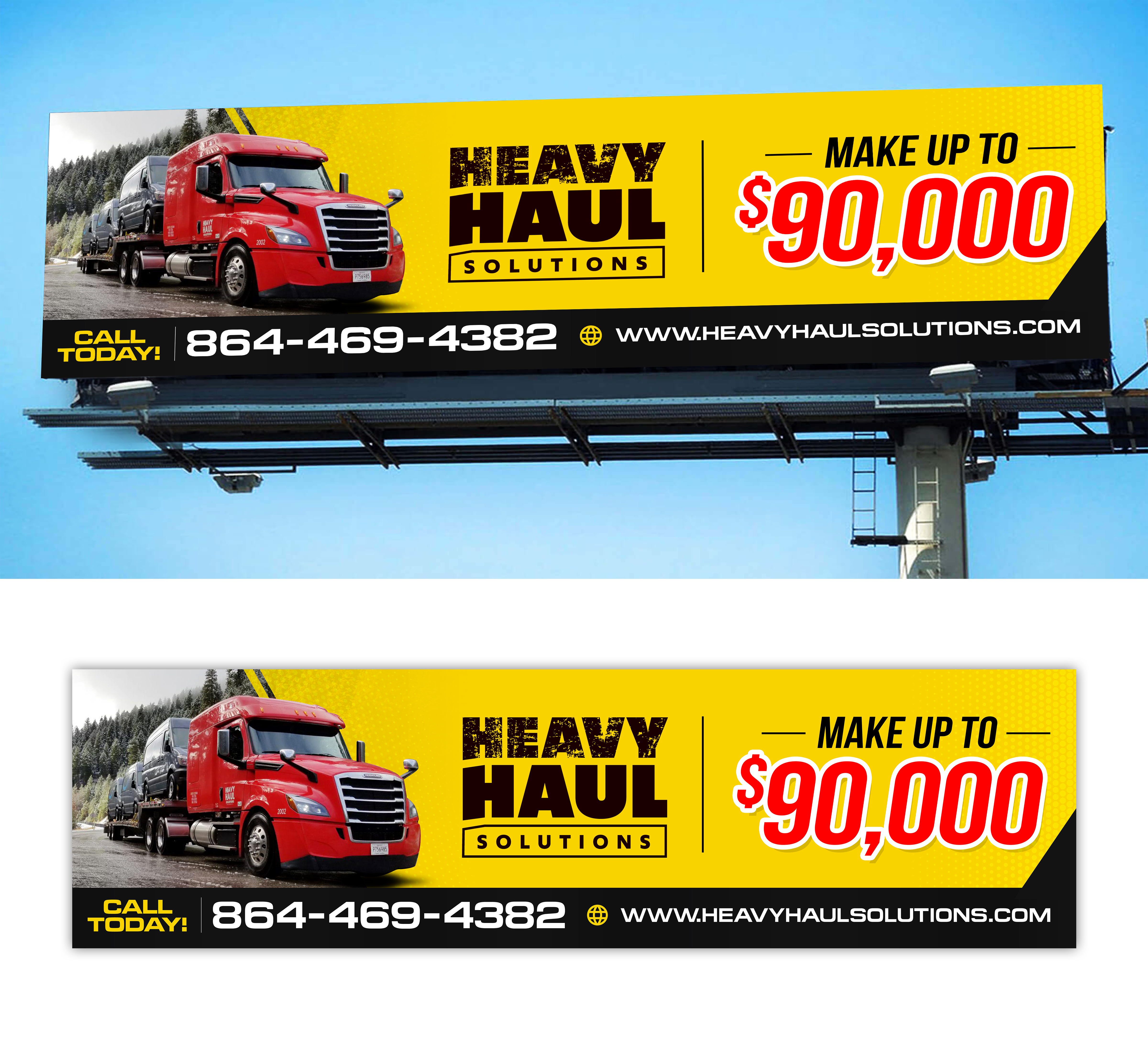 Billboard Design by SAI DESIGNS for Heavy Haul Solutions | Design #26342334
