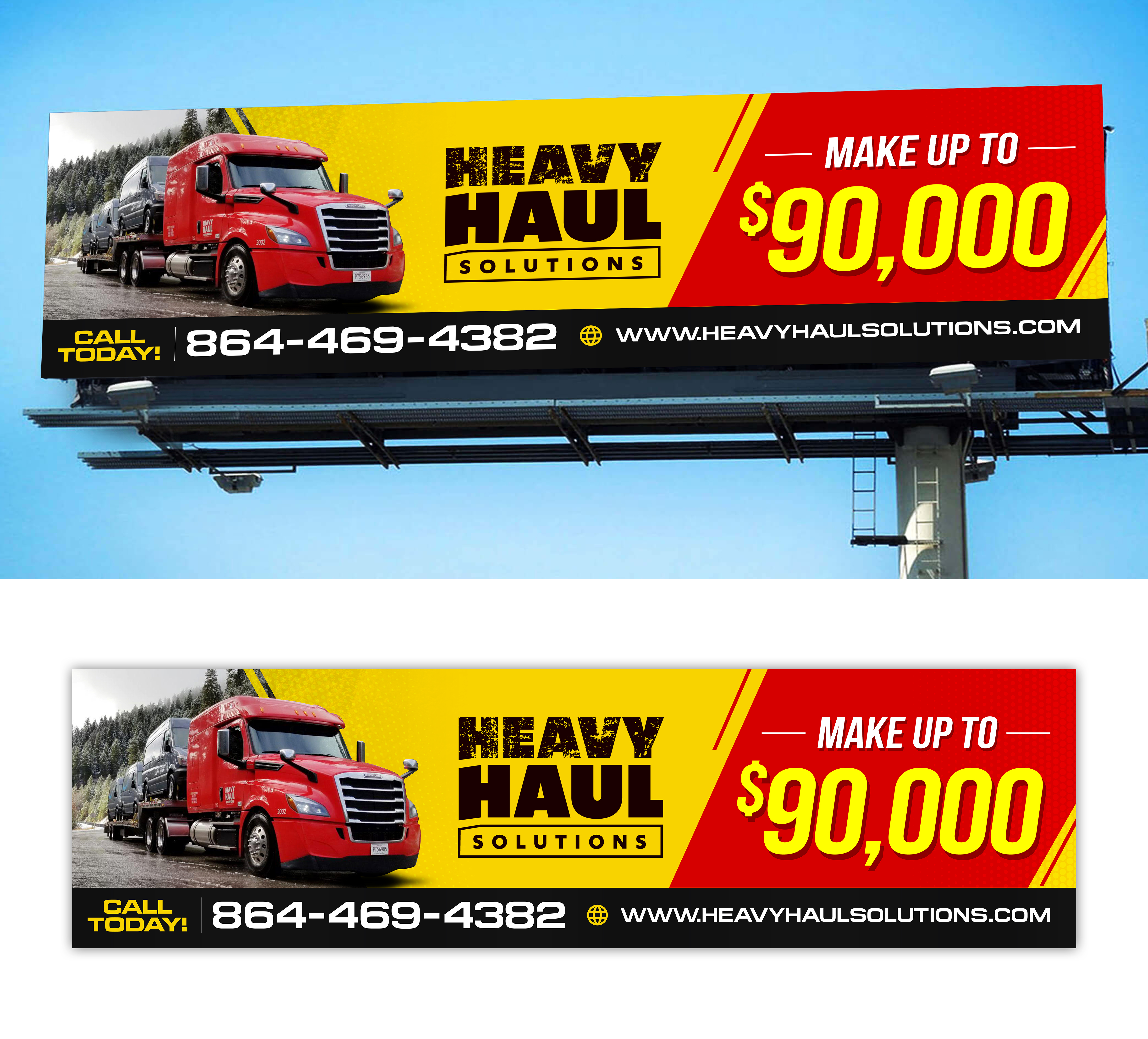 Billboard Design by SAI DESIGNS for Heavy Haul Solutions | Design #26342335