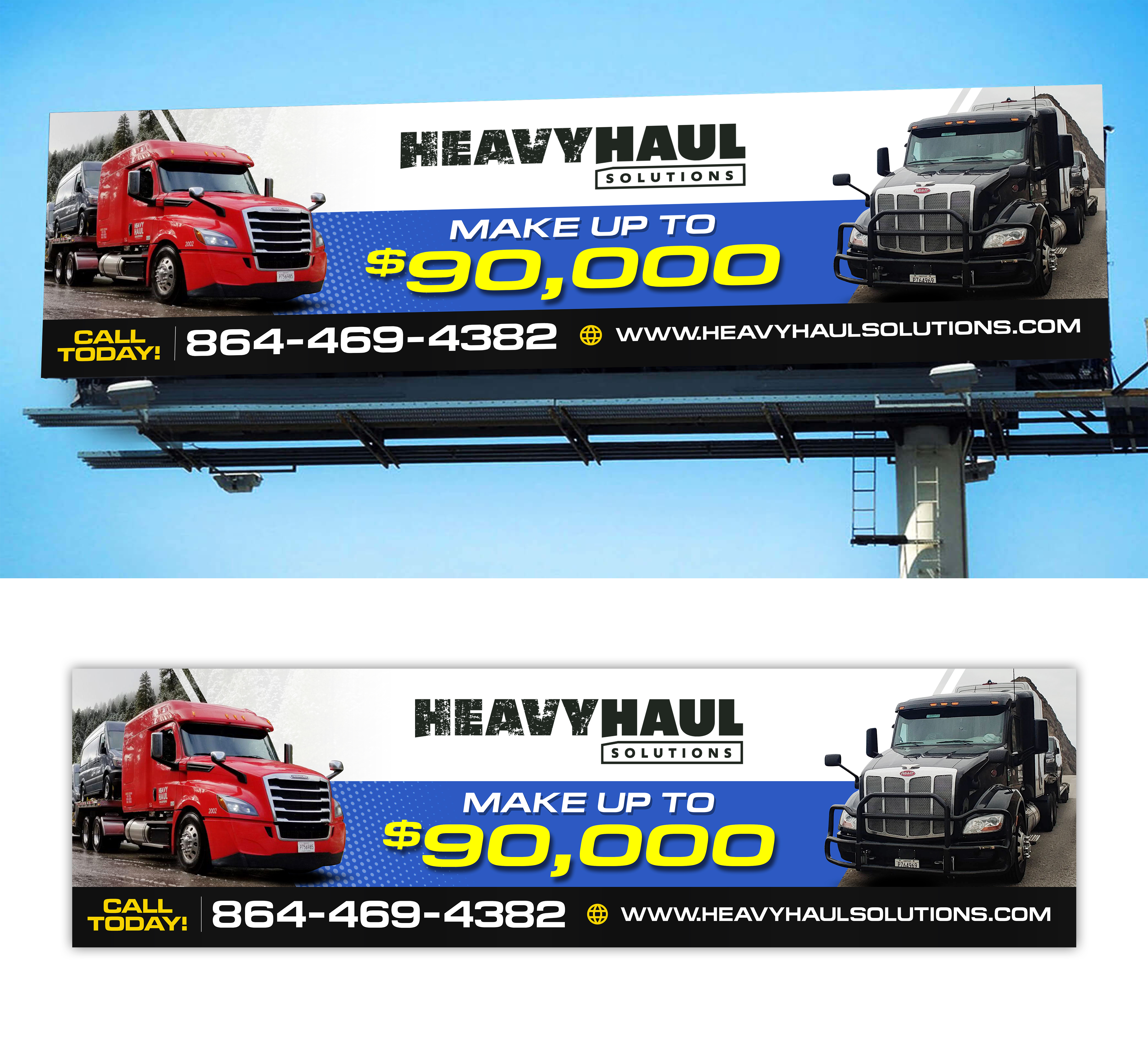 Billboard Design by SAI DESIGNS for Heavy Haul Solutions | Design #26342337