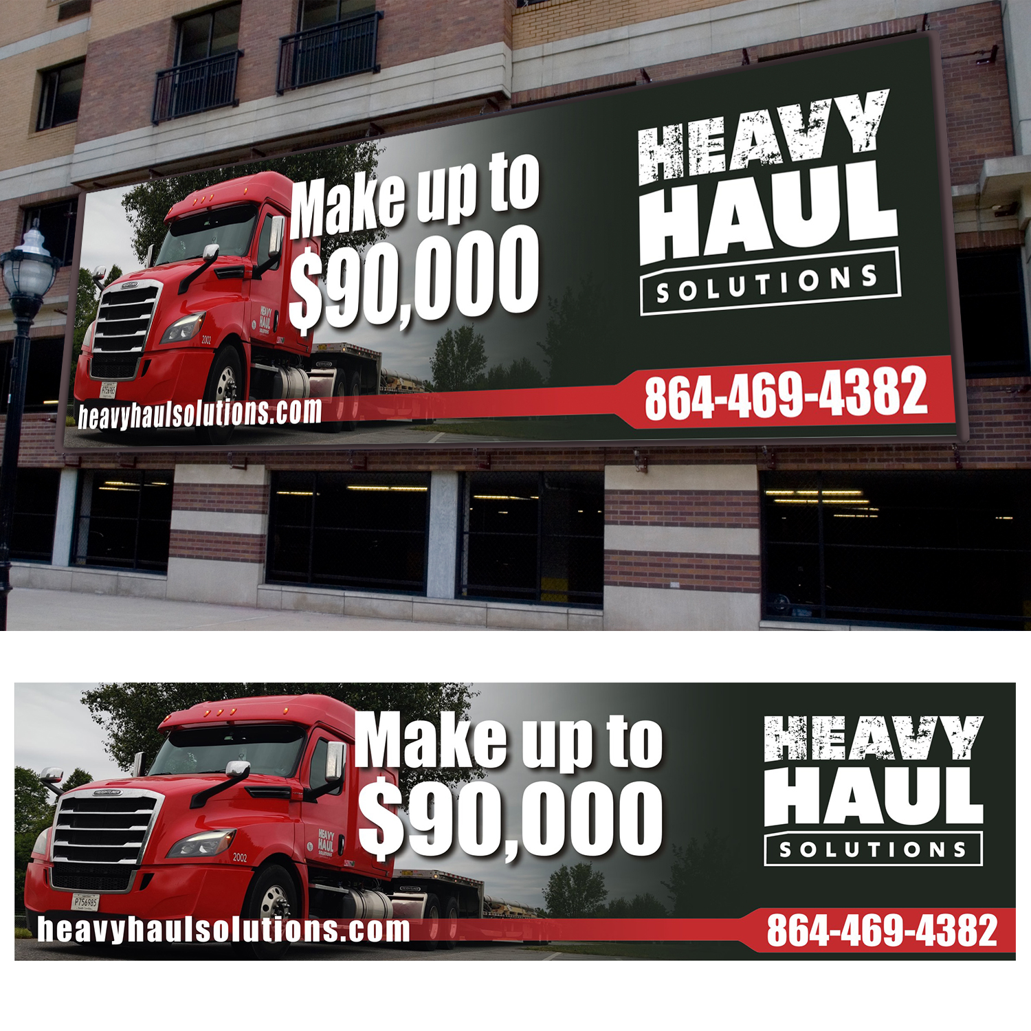 Werbetafel-Design von DG+ für Heavy Haul Solutions | Design #26326147