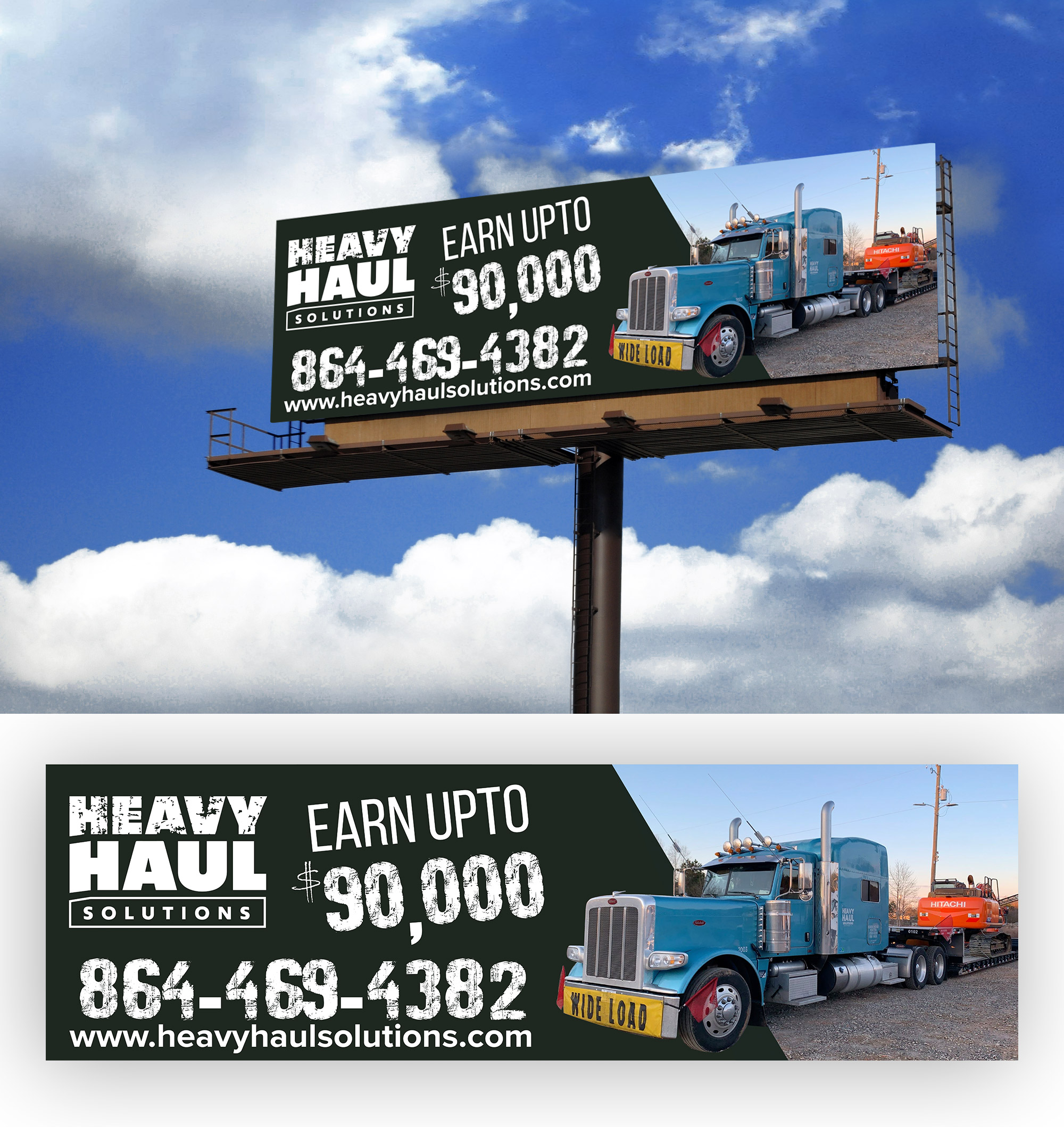 Billboard Design by Shumaila Kiran for Heavy Haul Solutions | Design #26334781