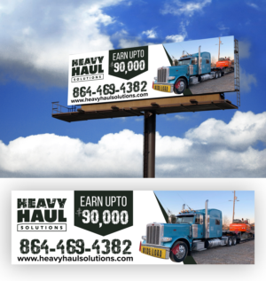 Diseño de Cartelera por Shumaila Kiran para Heavy Haul Solutions | Diseño: #26334782