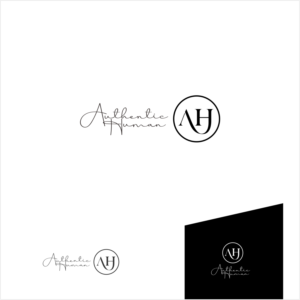 The logo should be a word mark with the text "authentic human" | Design de Logo par Arham Hidayat