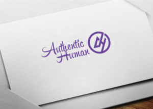 The logo should be a word mark with the text "authentic human" | Logo Design by kevinK