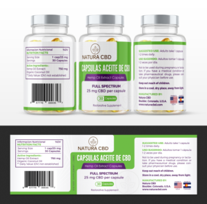 Reliable and clean label for a natural product! | Label Design by SAI DESIGNS