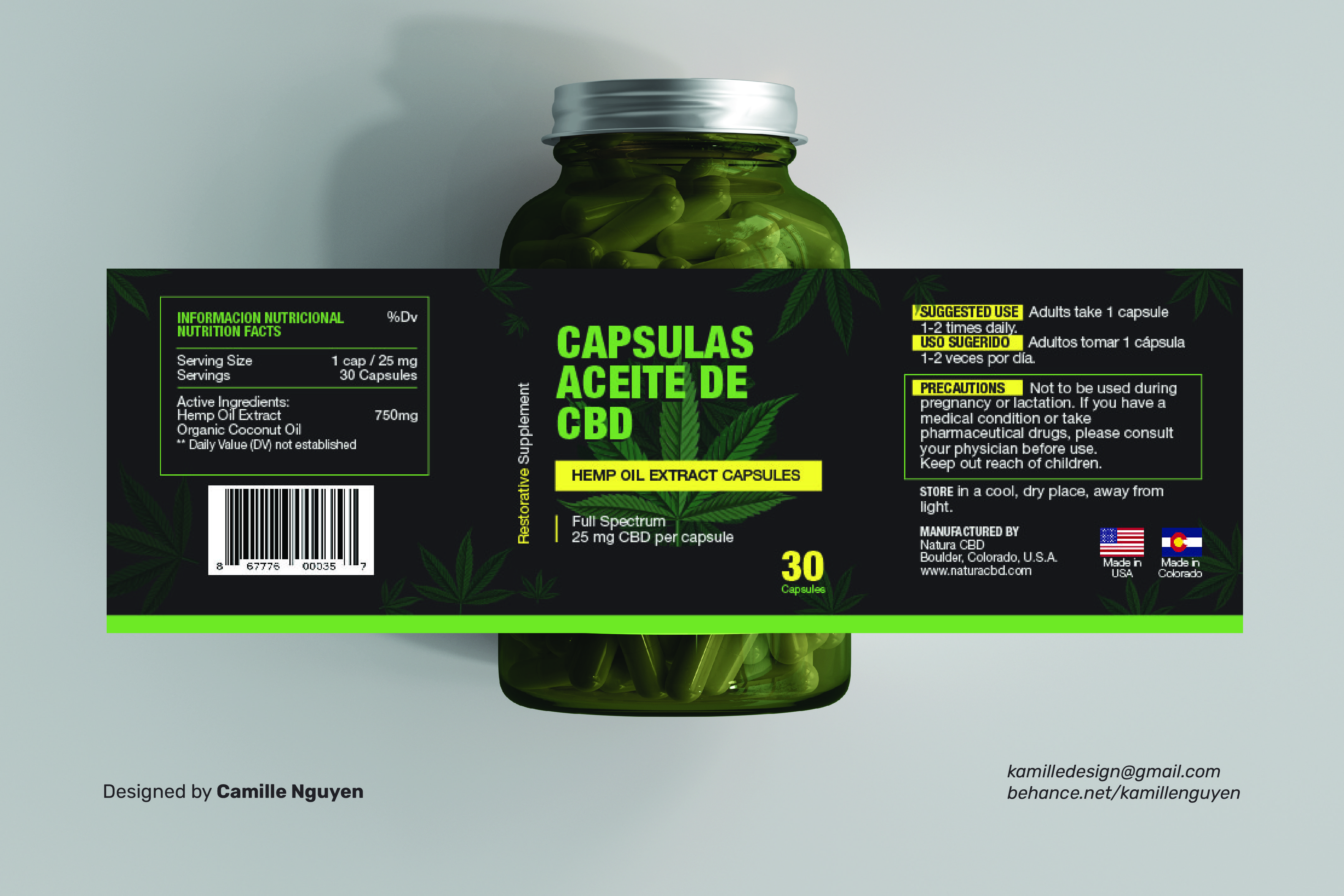 Label Design by Camille Nguyen for this project | Design #26347856