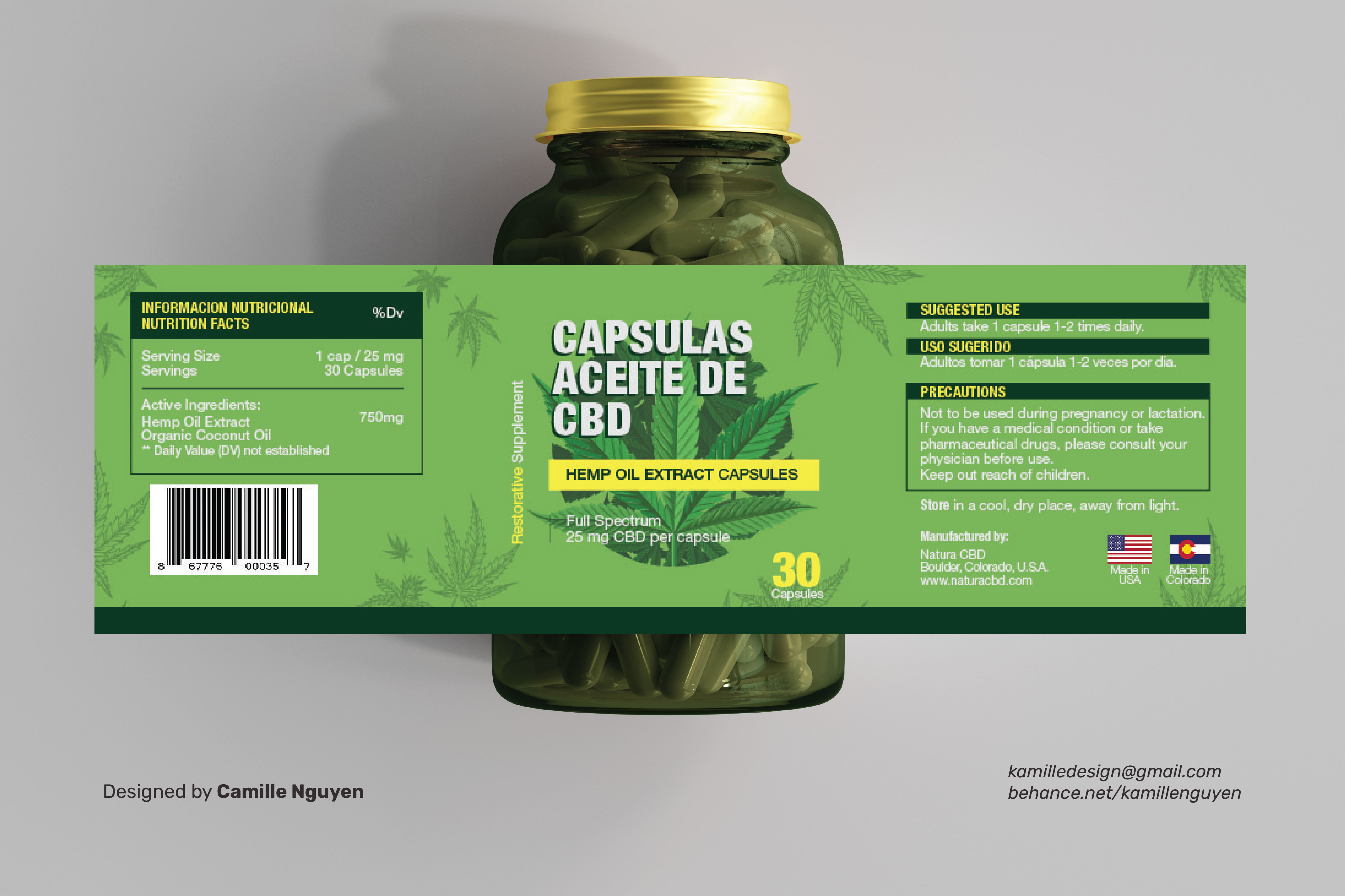 Etikett-Design von Camille Nguyen für dieses Projekt | Design #26347919