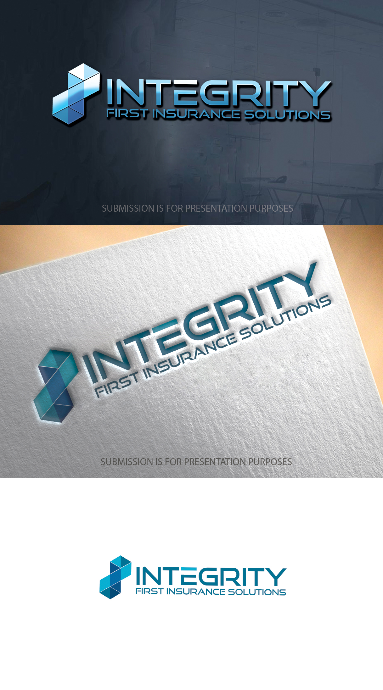 Diseño de Logo por graphicevolution para Integrity First Insurance Solutions Pty Ltd | Diseño #26328598