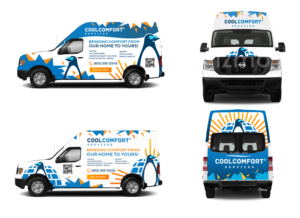 Design de Covering de Véhicule par Blue Sparrow pour Cool Comfort Services | Design : #26332121