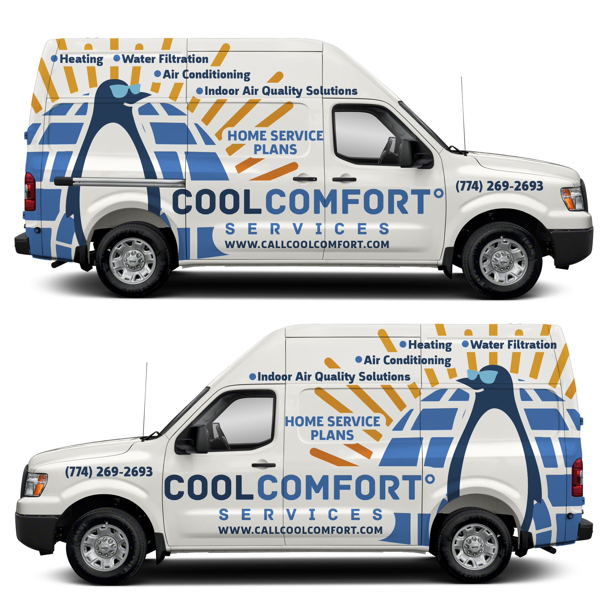 Car Wrap Design by haru_ichiban for Cool Comfort Services | Design #26351129