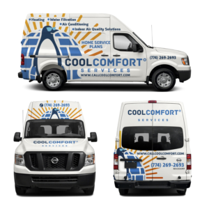 Diseño de Rotulación de Vehículo por haru_ichiban para Cool Comfort Services | Diseño: #26356740