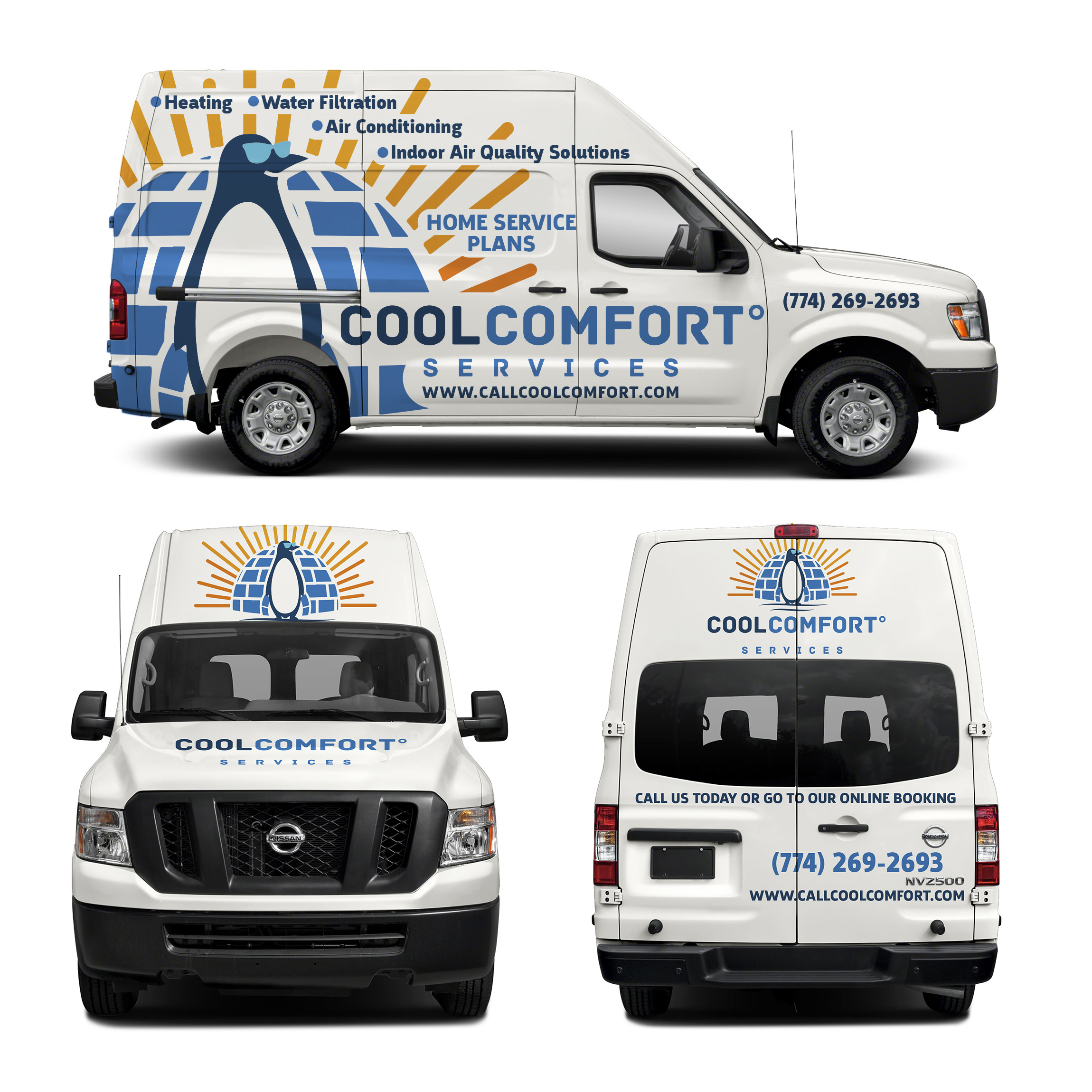 Car Wrap Design by haru_ichiban for Cool Comfort Services | Design #26356742