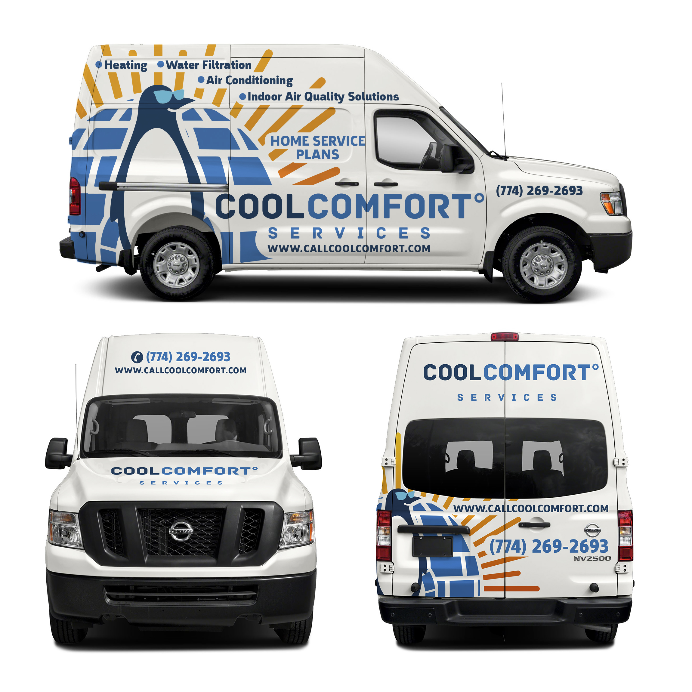 Car Wrap Design by haru_ichiban for Cool Comfort Services | Design #26356746