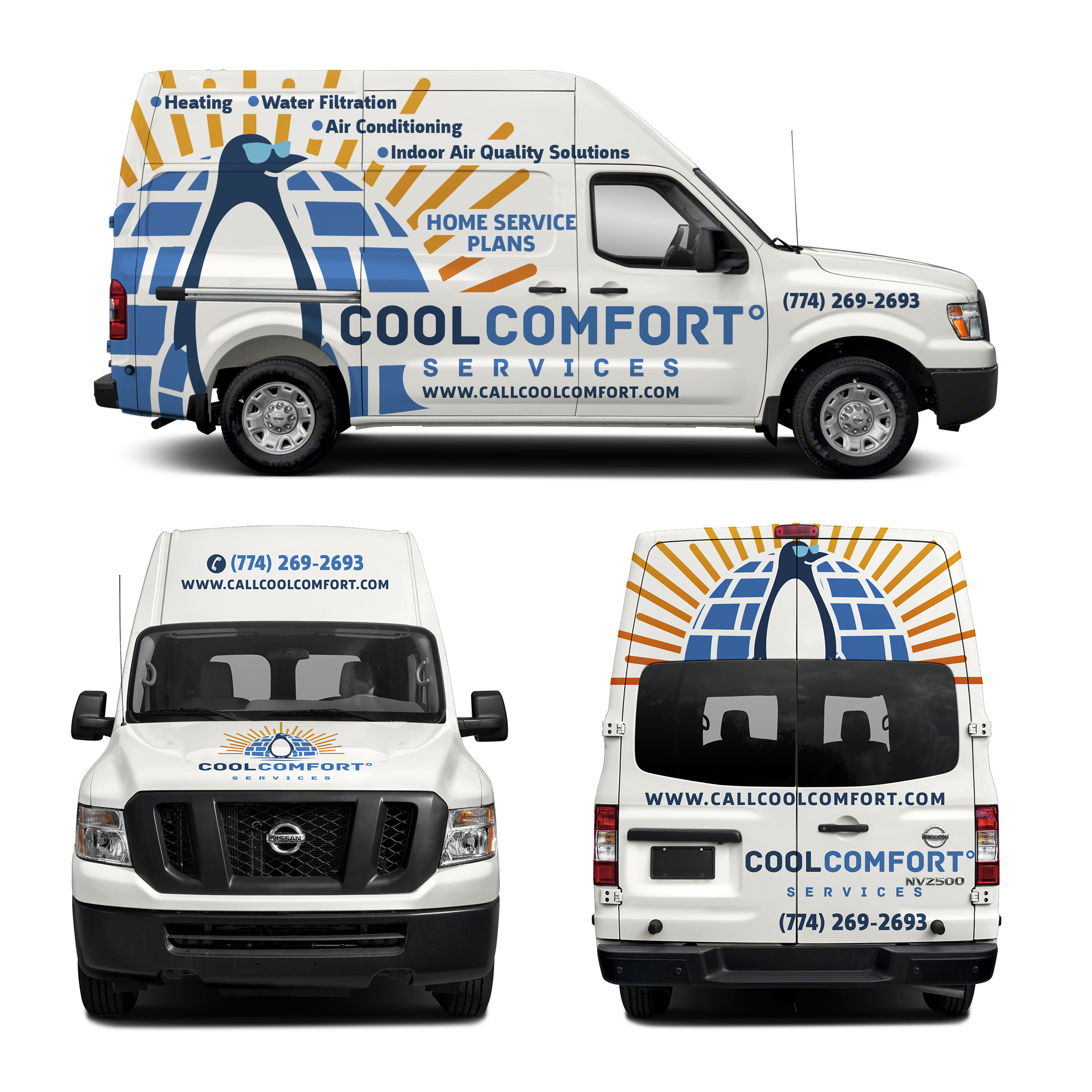 Car Wrap Design by haru_ichiban for Cool Comfort Services | Design #26356747
