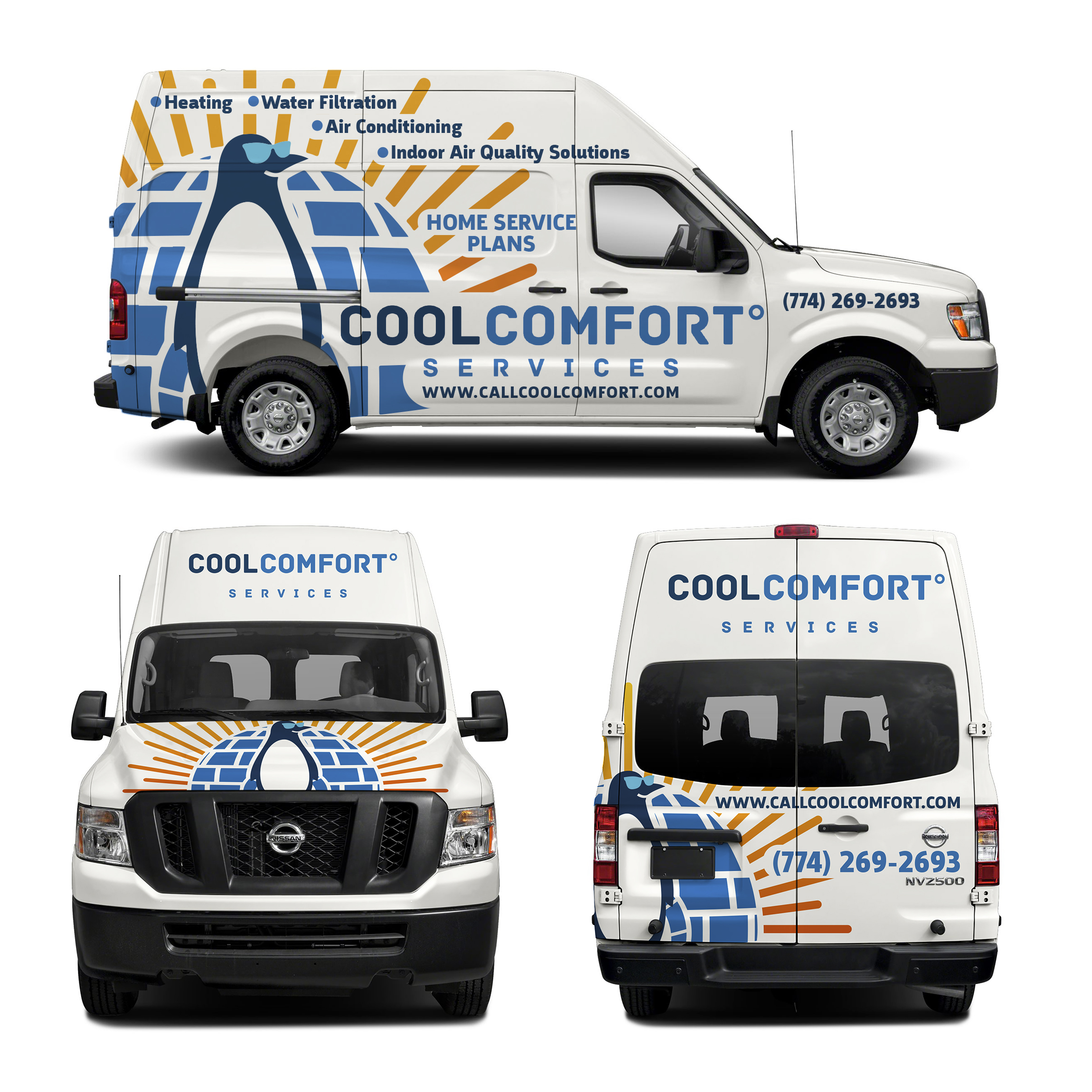 Car Wrap Design by haru_ichiban for Cool Comfort Services | Design #26356790