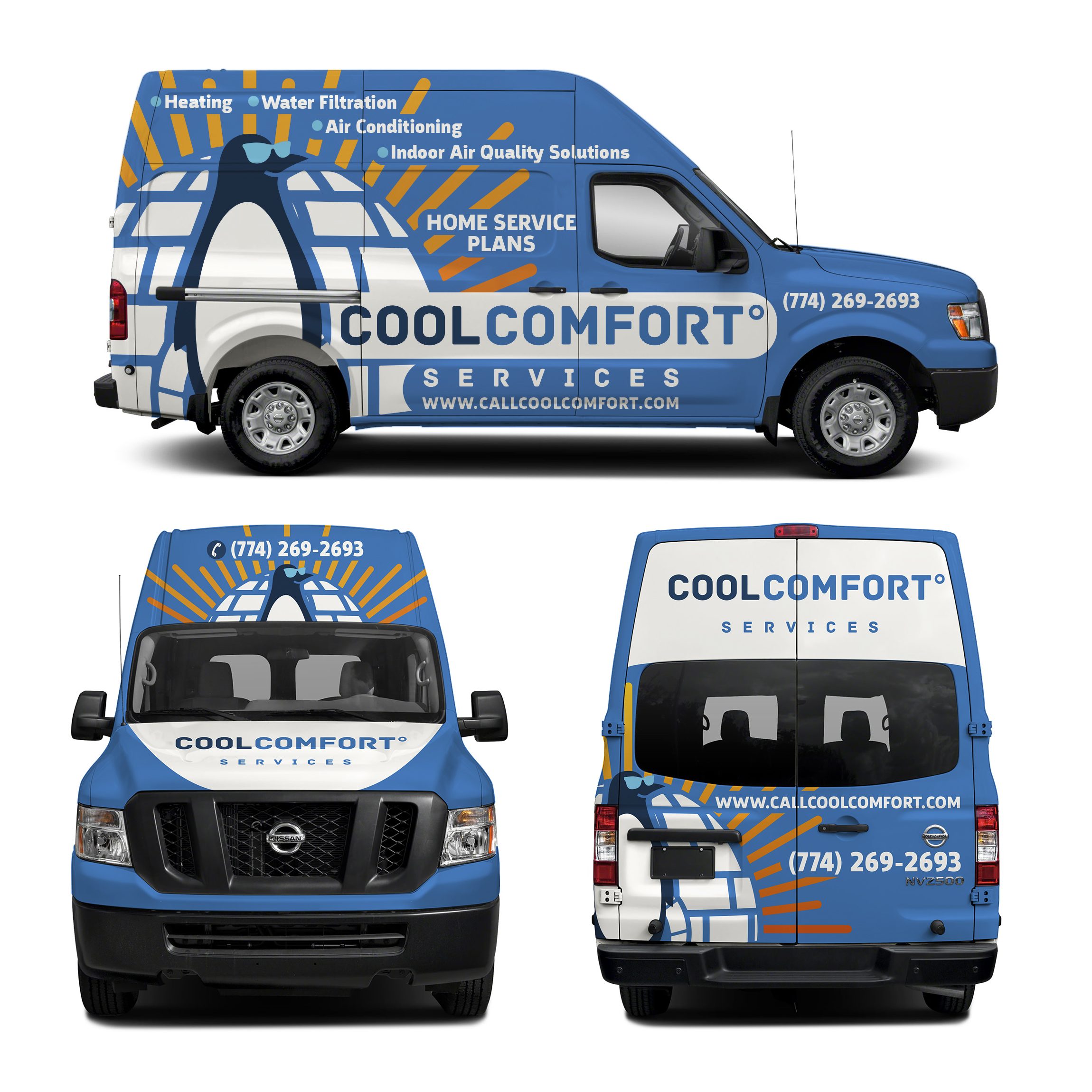 Car Wrap Design by haru_ichiban for Cool Comfort Services | Design #26361450