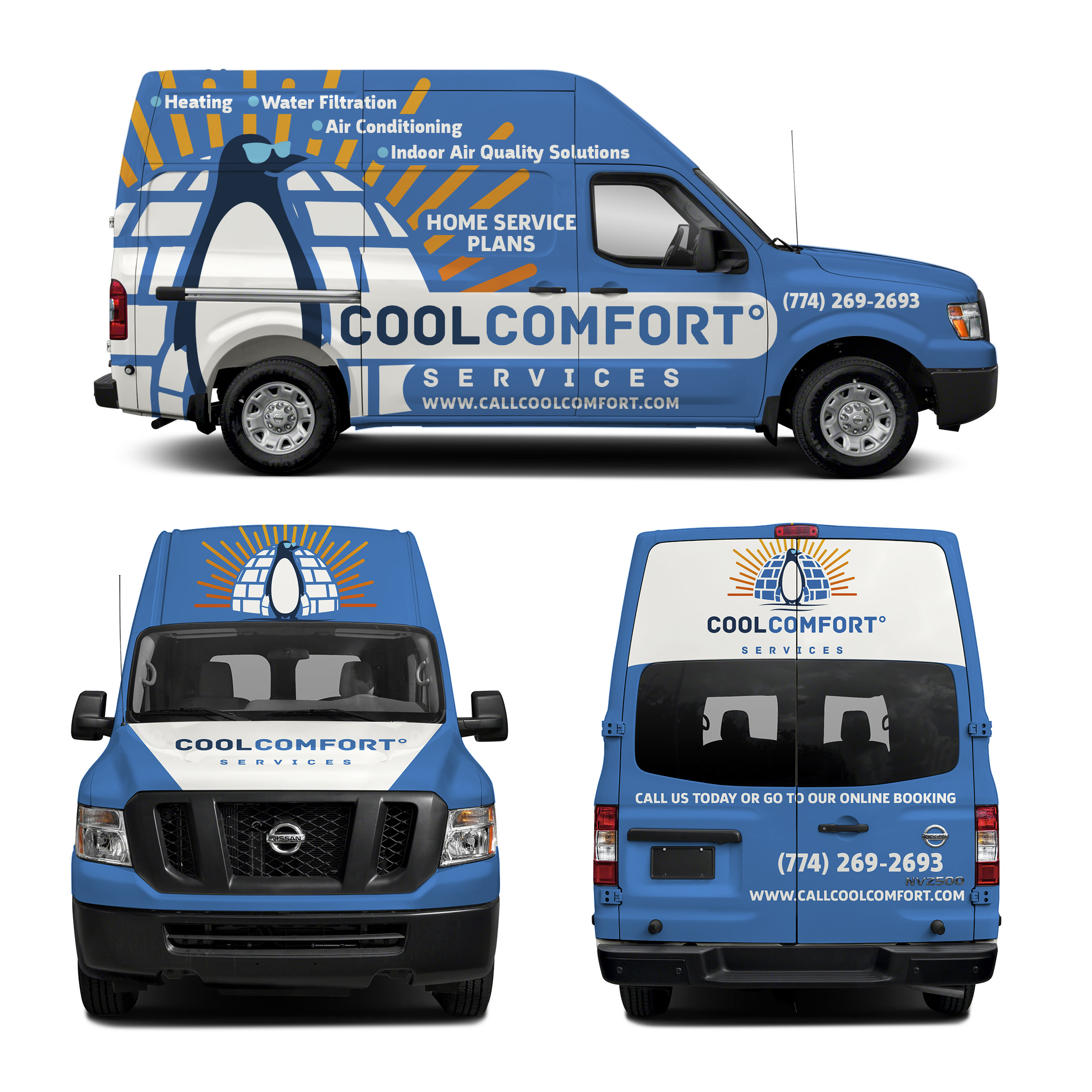 Car Wrap Design by haru_ichiban for Cool Comfort Services | Design #26361487