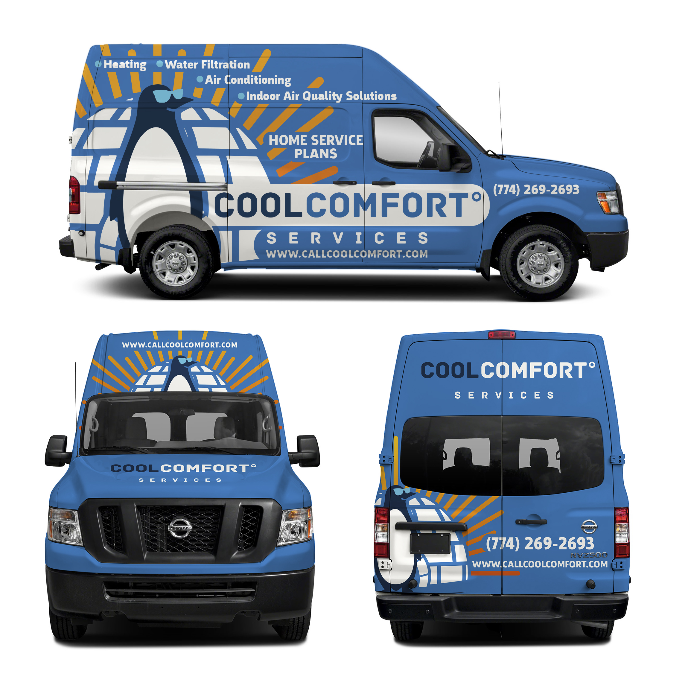 Car Wrap Design by haru_ichiban for Cool Comfort Services | Design #26361525