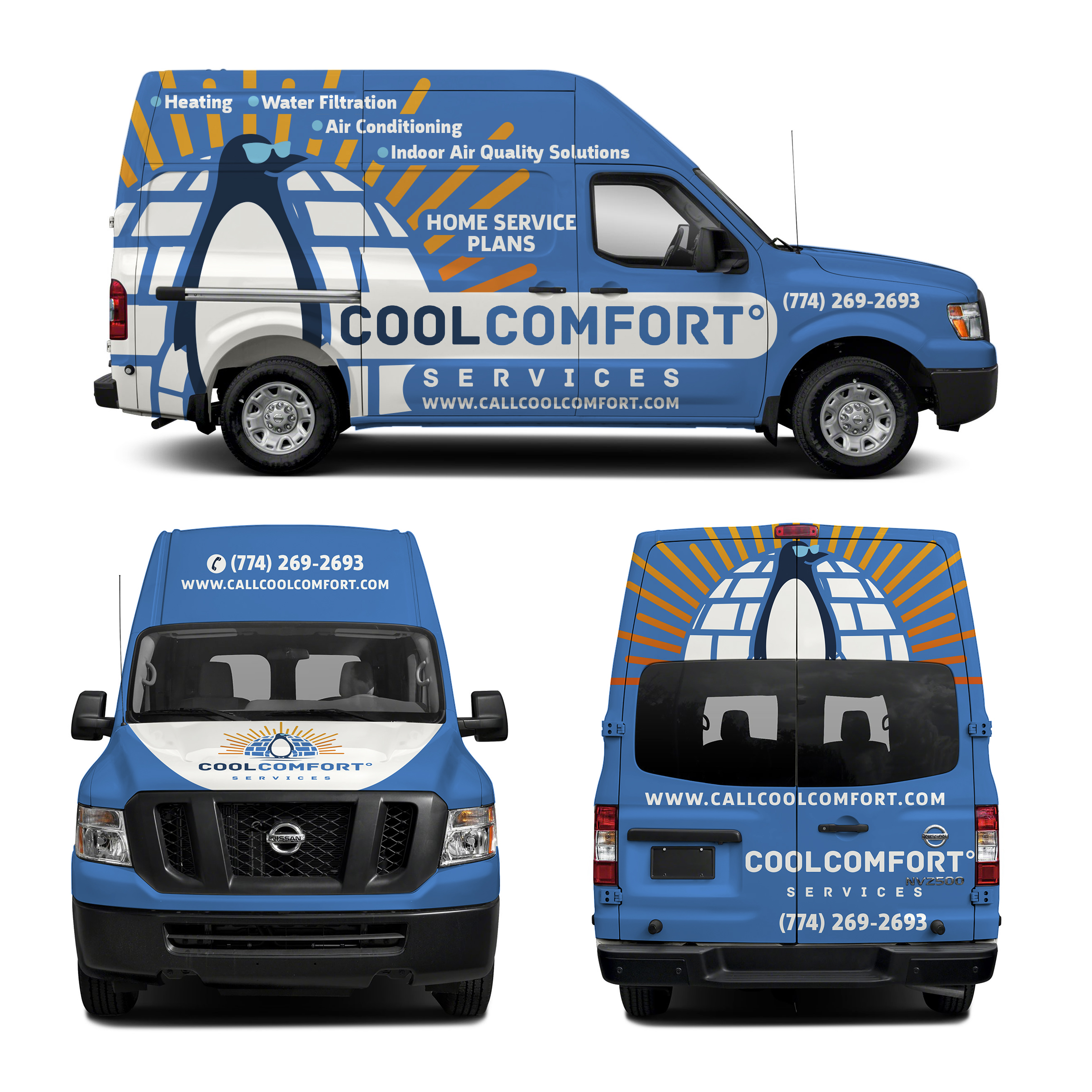 Car Wrap Design by haru_ichiban for Cool Comfort Services | Design #26361549