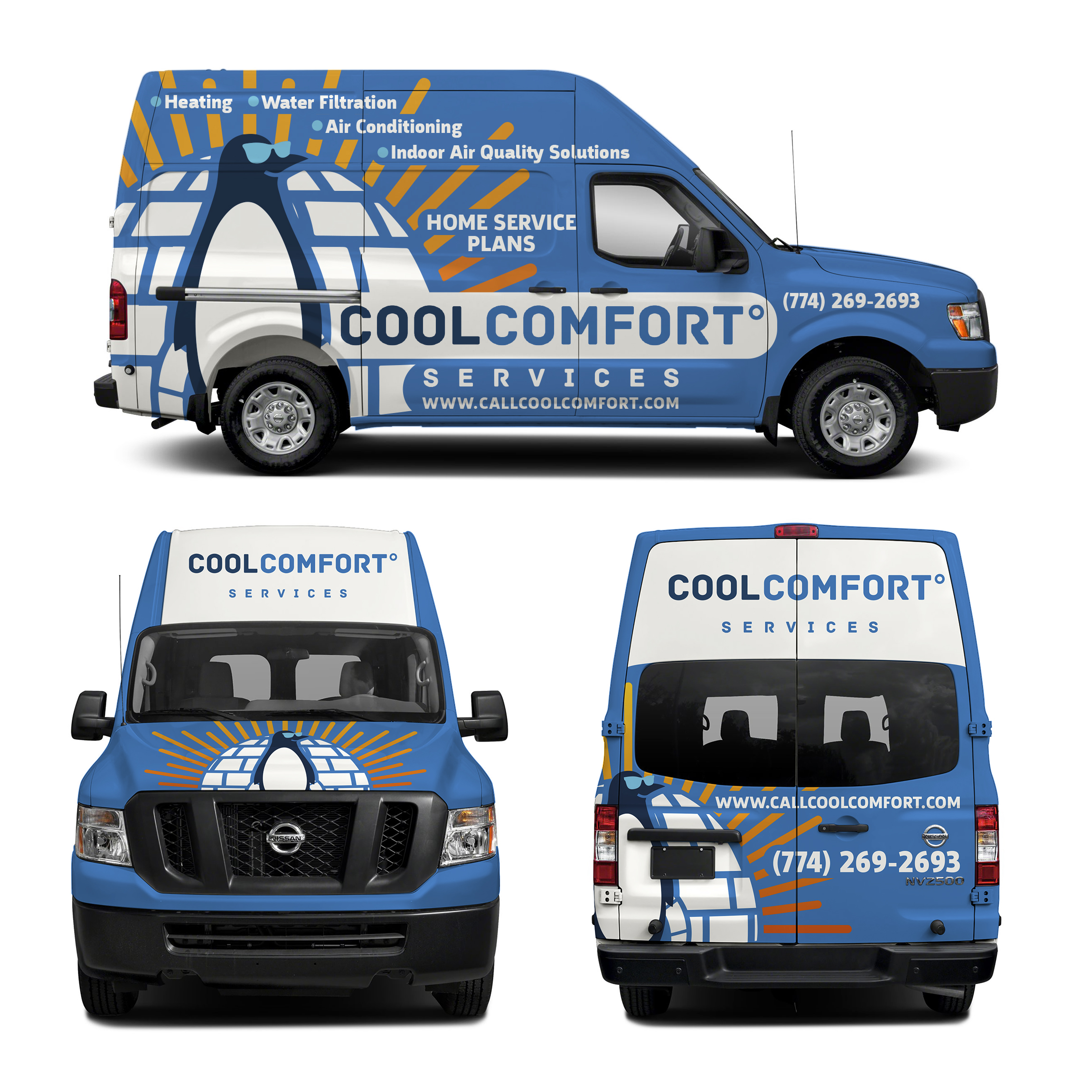 Car Wrap Design by haru_ichiban for Cool Comfort Services | Design #26361625