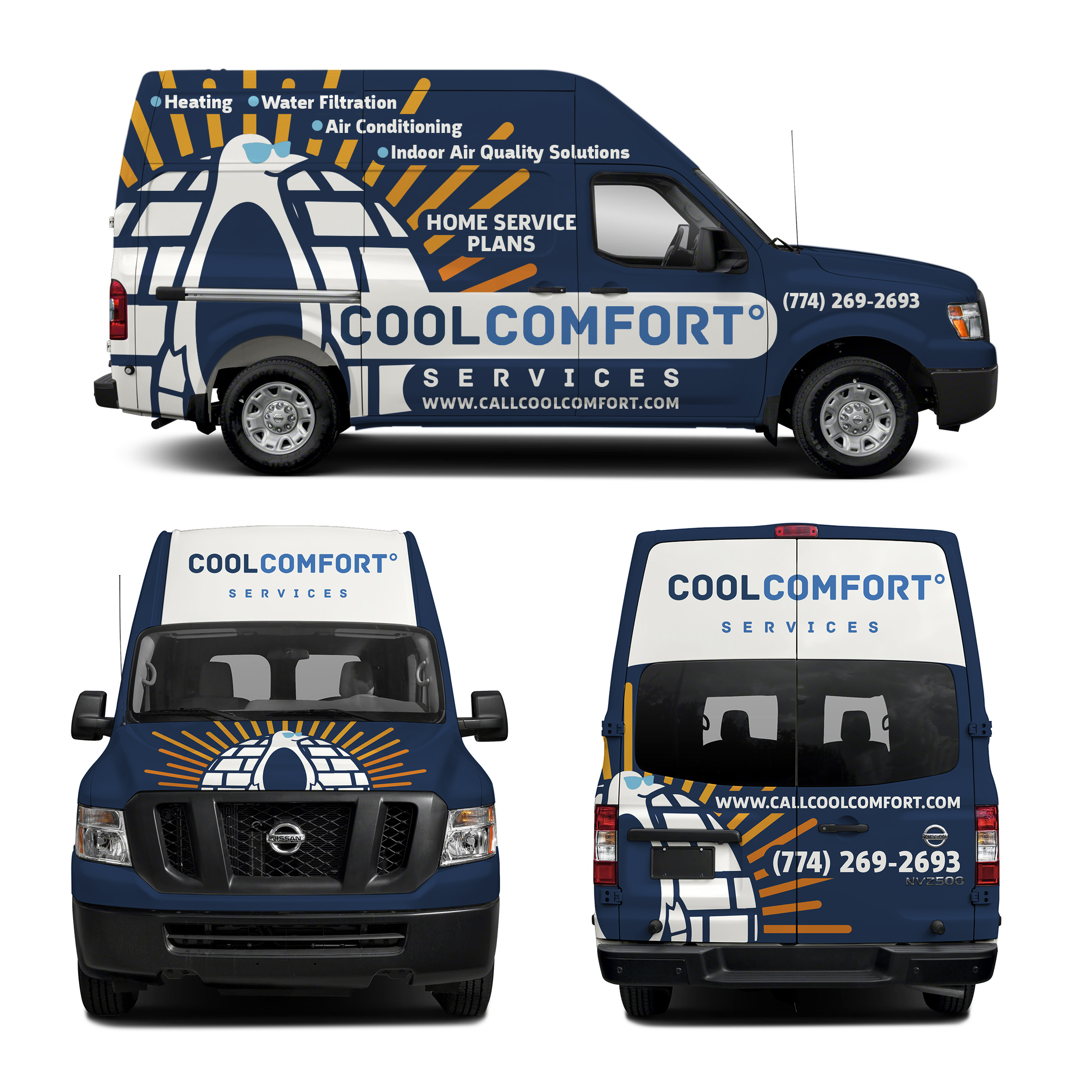 Car Wrap Design by haru_ichiban for Cool Comfort Services | Design #26362430