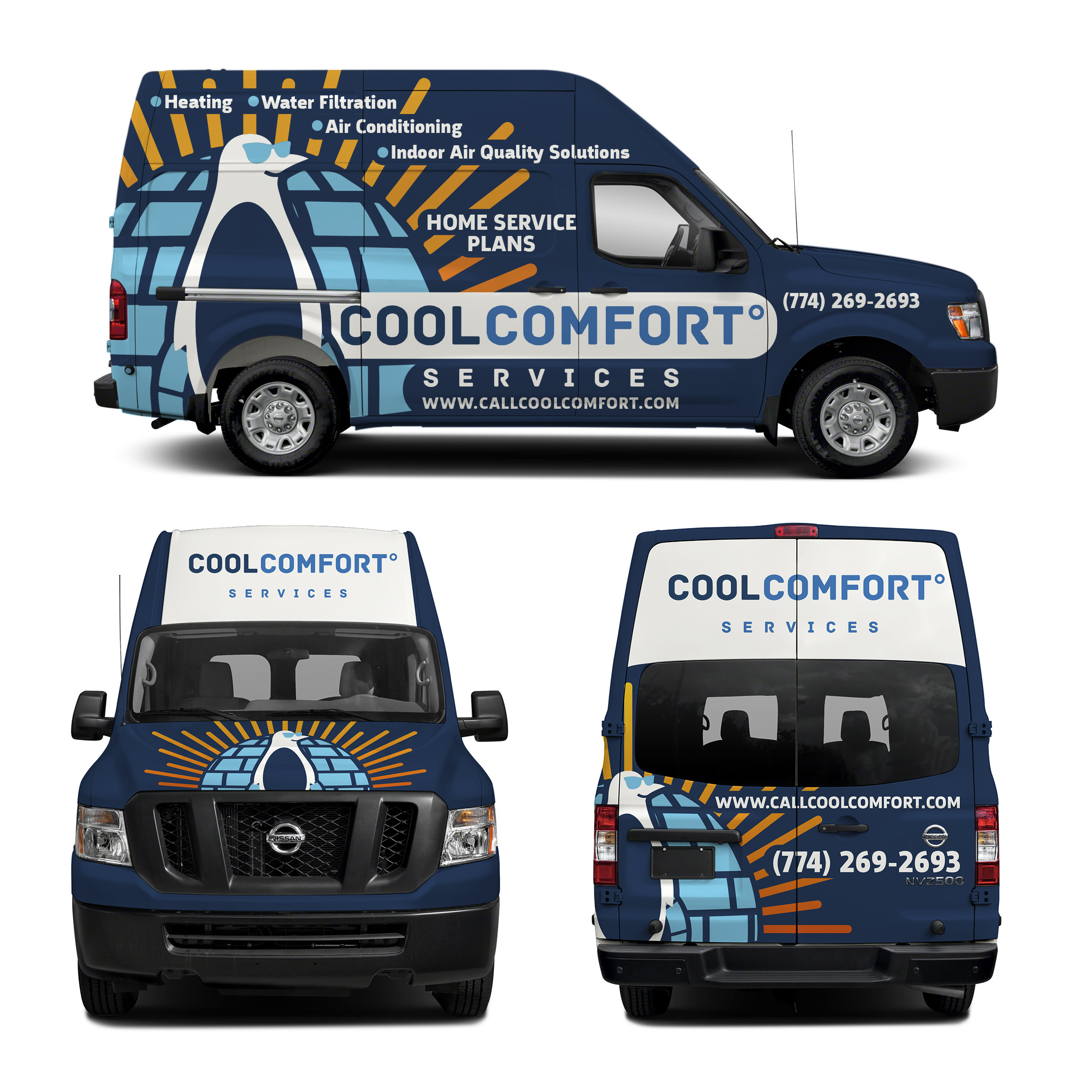 Car Wrap Design by haru_ichiban for Cool Comfort Services | Design #26362431