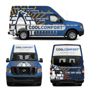 Diseño de Rotulación de Vehículo por haru_ichiban para Cool Comfort Services | Diseño: #26367676
