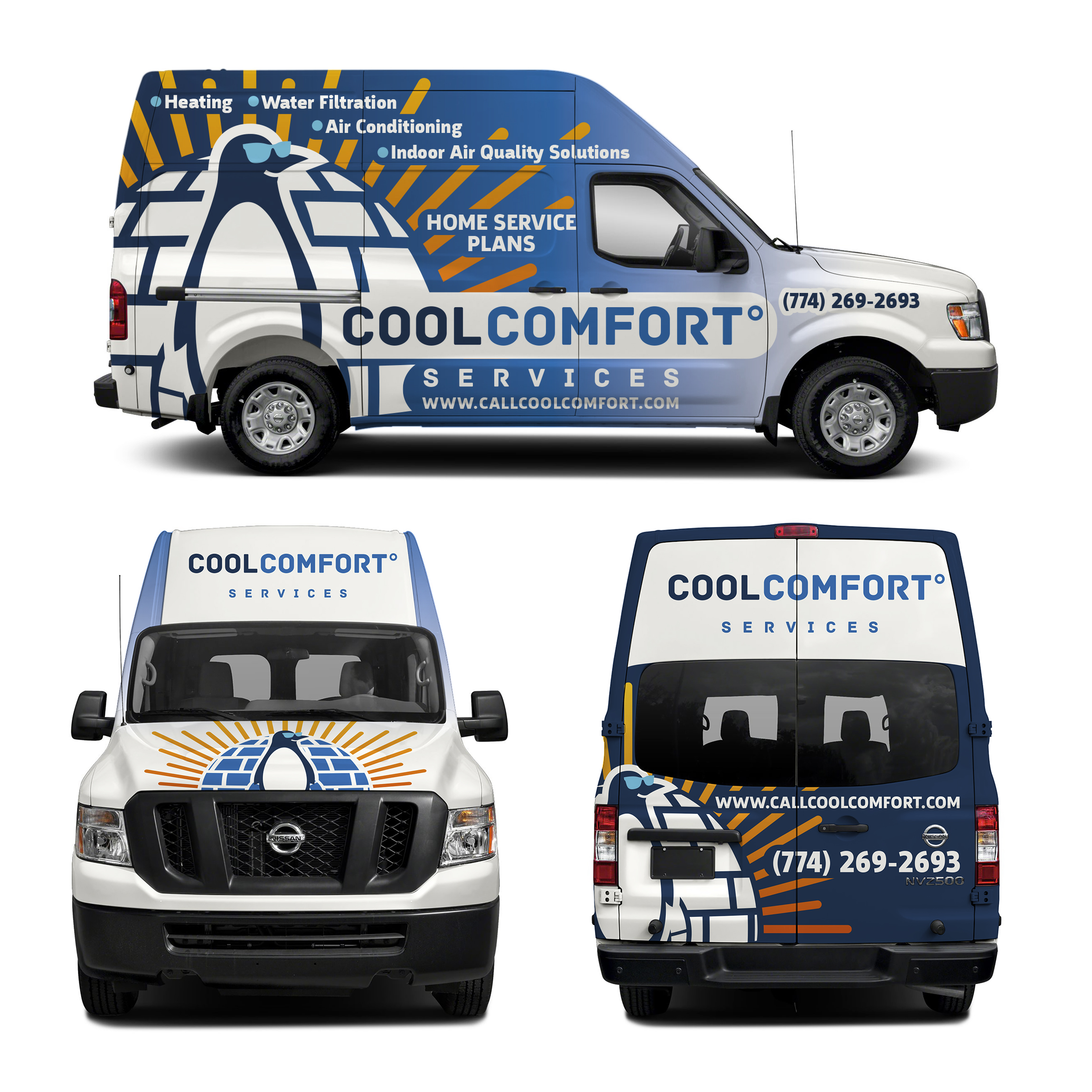 Car Wrap Design by haru_ichiban for Cool Comfort Services | Design #26367712