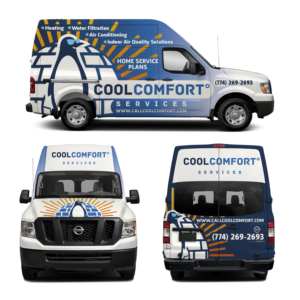 Diseño de Rotulación de Vehículo por haru_ichiban para Cool Comfort Services | Diseño: #26367712