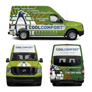 Diseño de Rotulación de Vehículo por haru_ichiban para Cool Comfort Services | Diseño: #26367812
