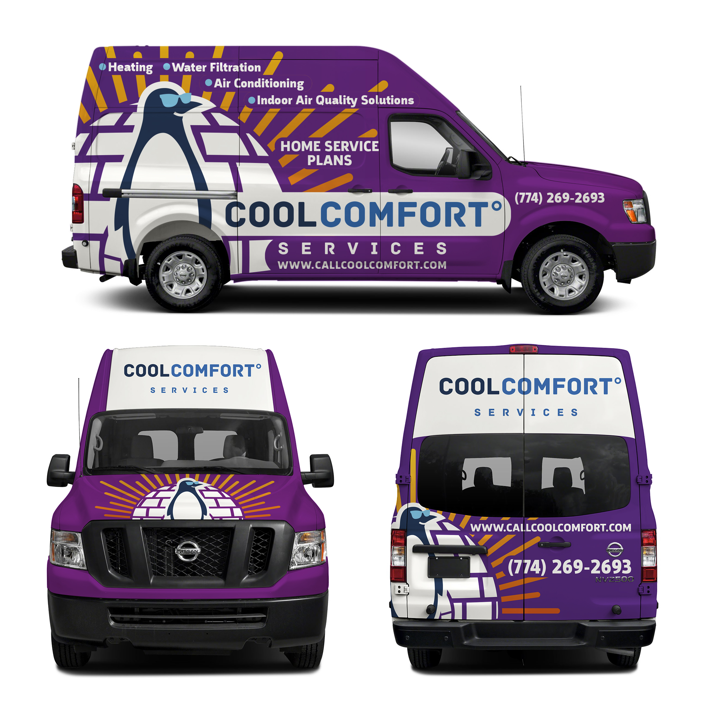 Car Wrap Design by haru_ichiban for Cool Comfort Services | Design #26367820