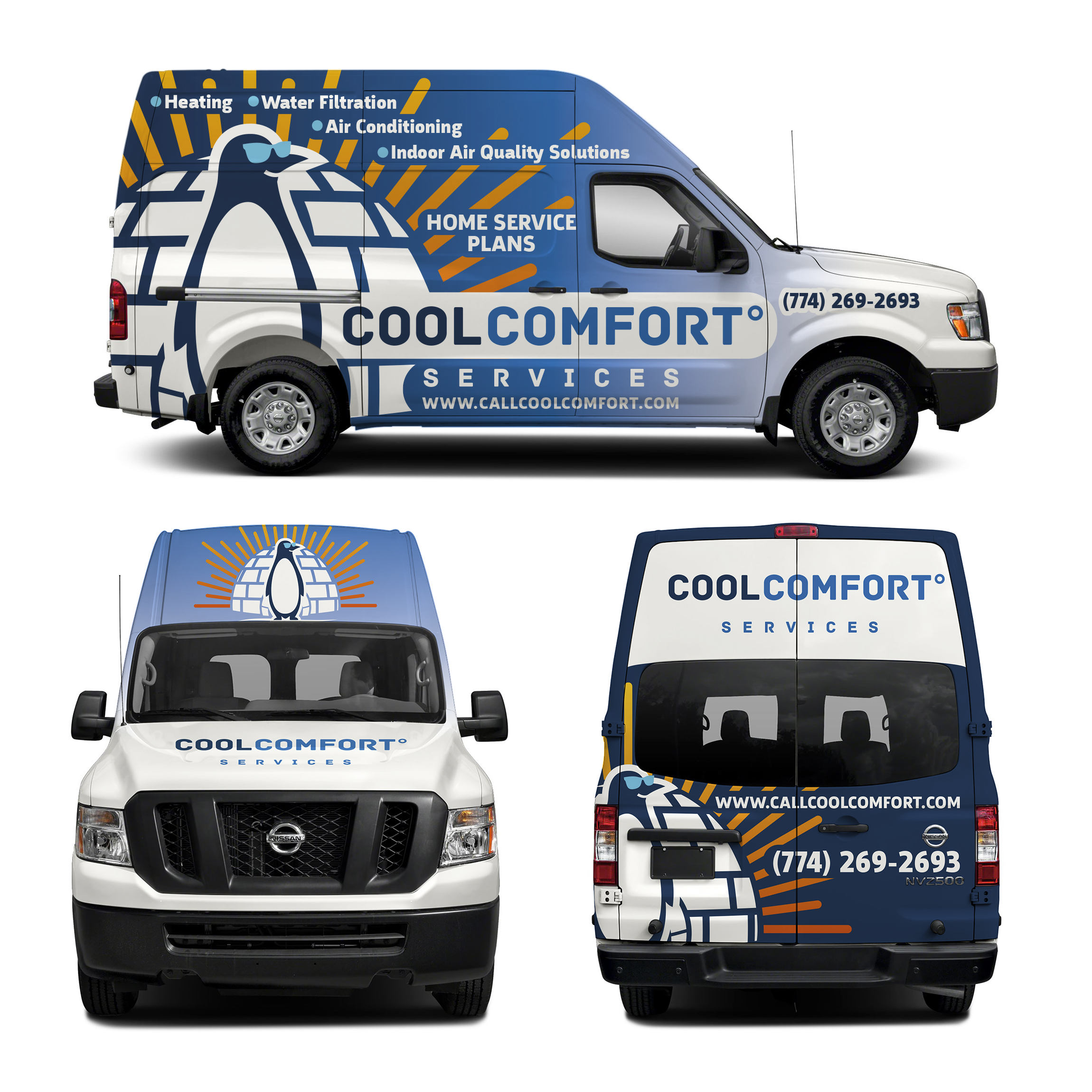 Car Wrap Design by haru_ichiban for Cool Comfort Services | Design #26387085