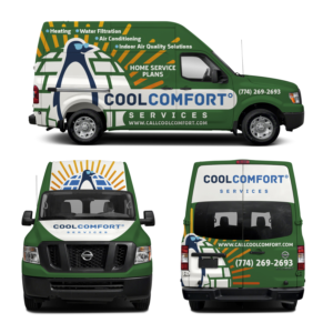 Diseño de Rotulación de Vehículo por haru_ichiban para Cool Comfort Services | Diseño: #26387091