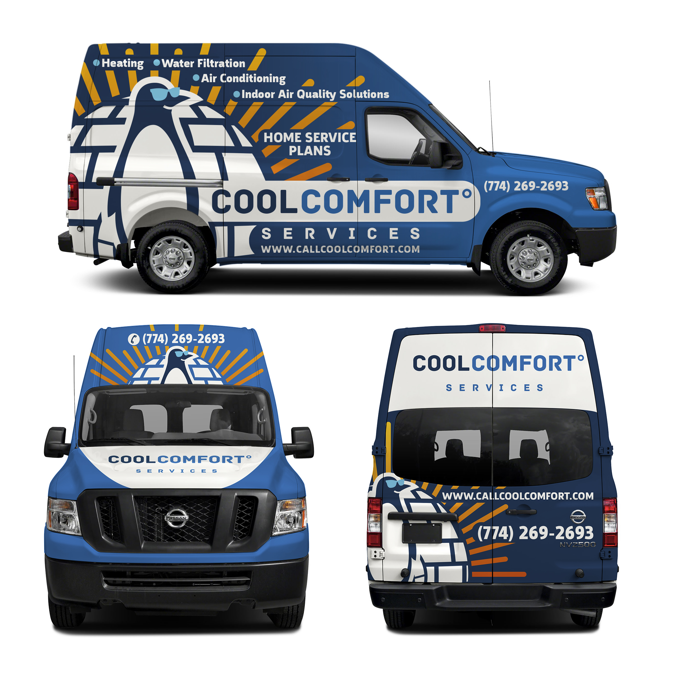 Car Wrap Design by haru_ichiban for Cool Comfort Services | Design #26387096