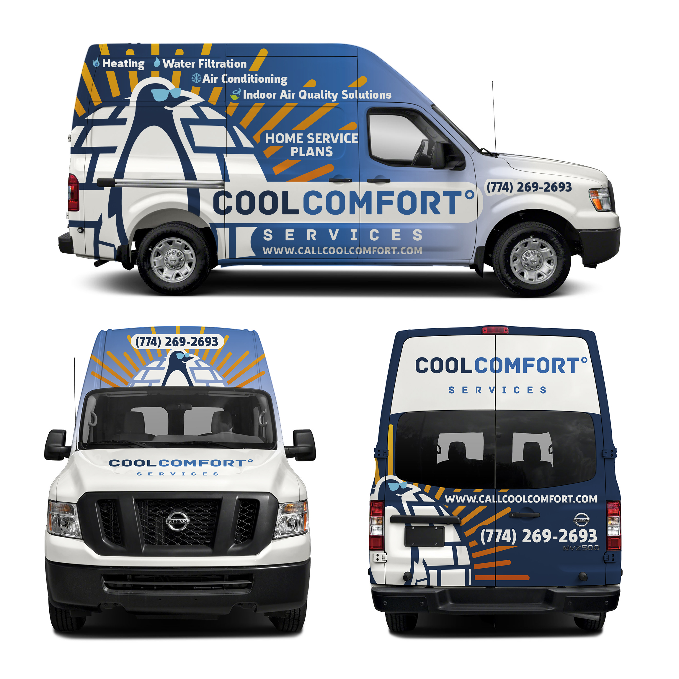 Car Wrap Design by haru_ichiban for Cool Comfort Services | Design #26400713
