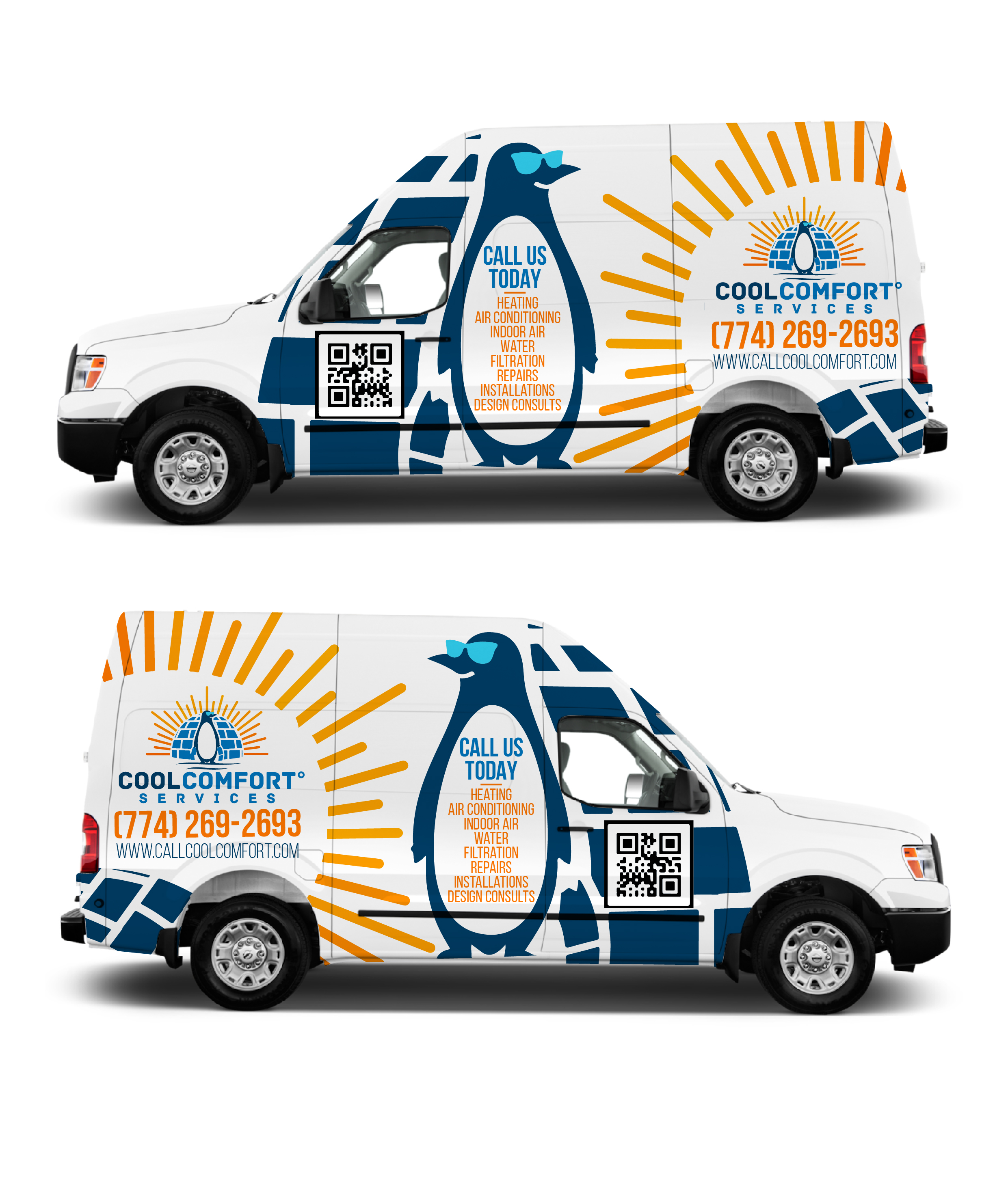 Car Wrap Design by Shumaila Kiran for Cool Comfort Services | Design #26334365