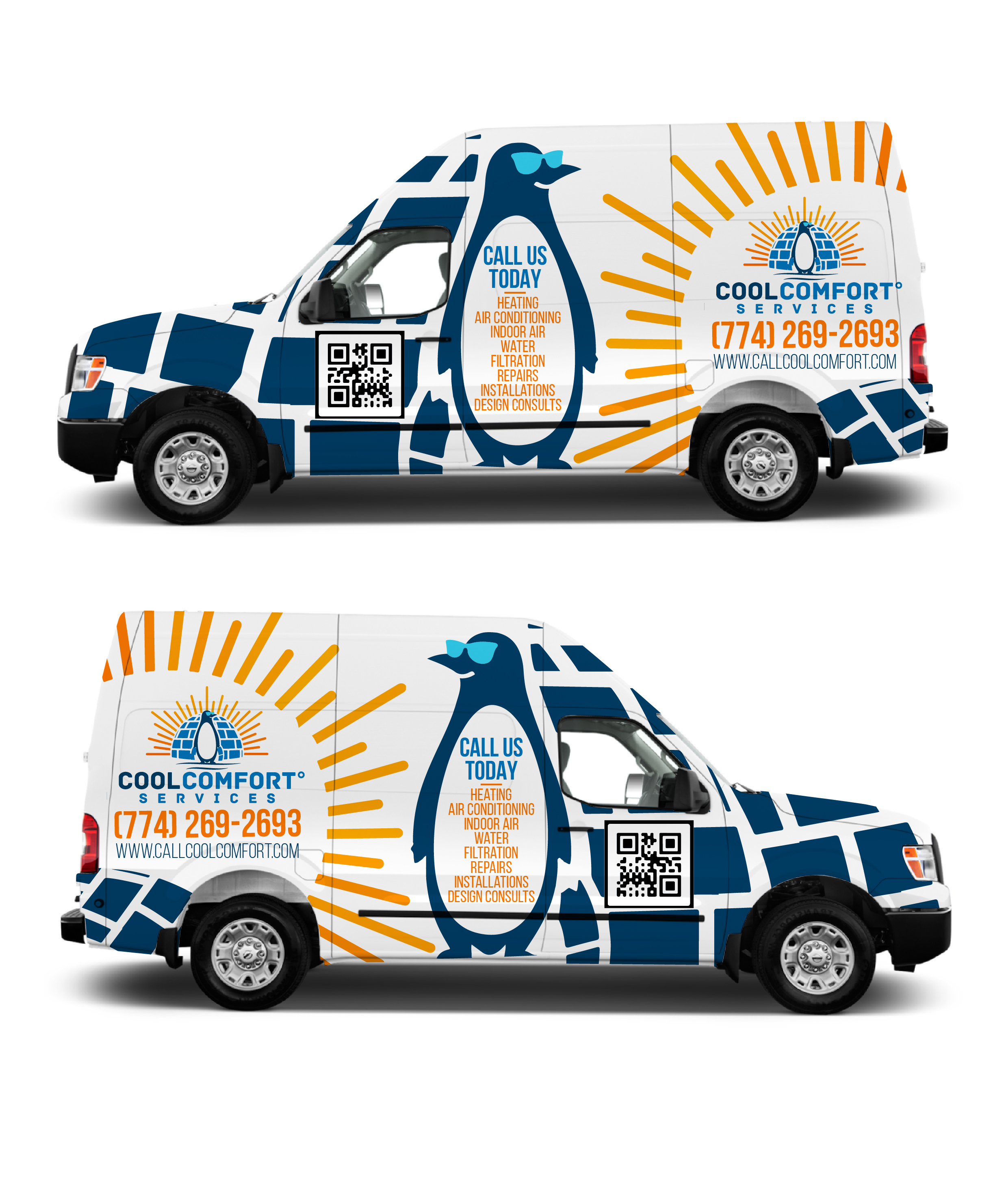 Car Wrap Design by Shumaila Kiran for Cool Comfort Services | Design #26334366