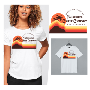 T-Shirt-Design von Heydale für Packhouse Coffee Company | Design #26356638