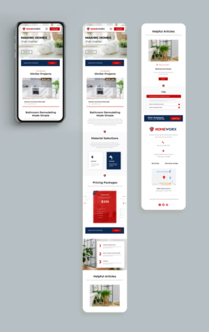 Landing Page for Bathroom Remodeling Webpage - Desktop and Mobile | Web-Design von ag622988