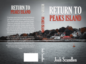 "Return To Peaks Island"  Fictional Book Cover | Diseño de portada de libro por CreaTVIT